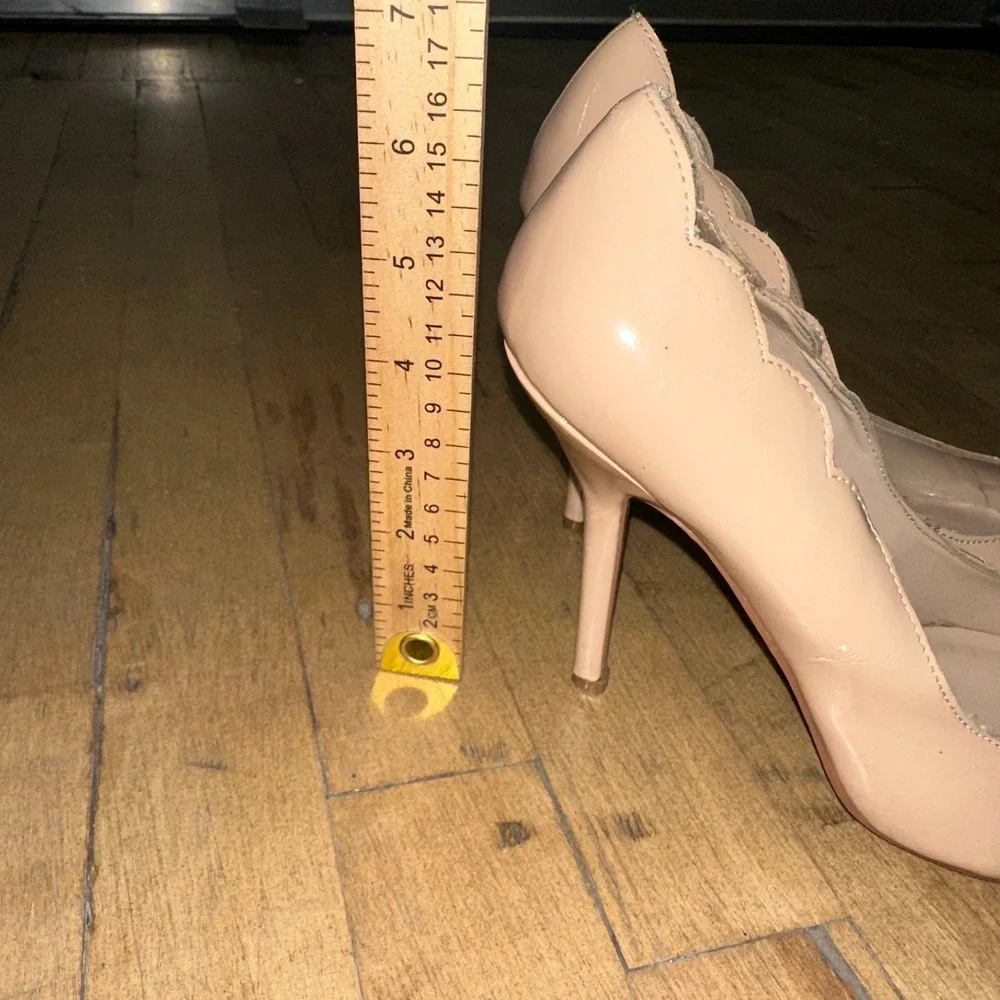 Betsey Johnson Stiletto Pumps Women's 9.5 Pink PU Leather High Heels Pointed Toe